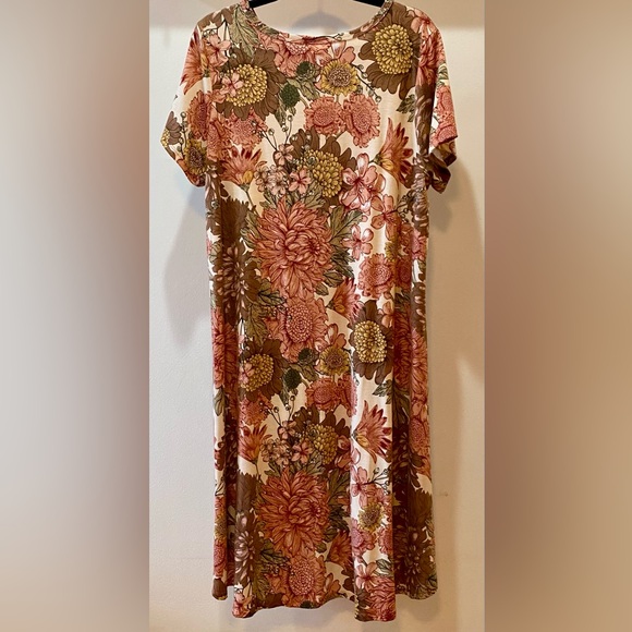 🔥 2 for $40 DEAL – READ FIRST🔥LuLaRoe Floral Carly High Low Dress 2XL EUC - Picture 2 of 6